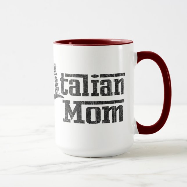 Taza de café italiana de la mamá (Derecha)