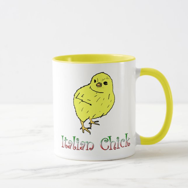 Taza de café italiana del polluelo (Derecha)
