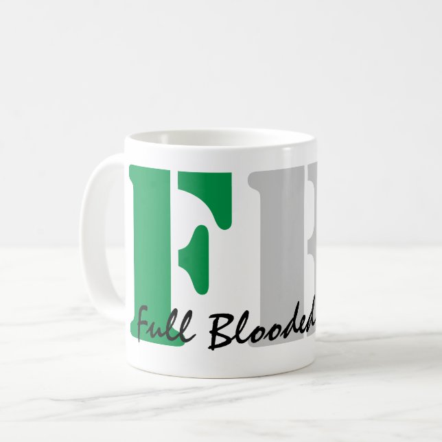 Taza De Café Italiano sangriento y lleno del FBI (Anverso izquierdo)