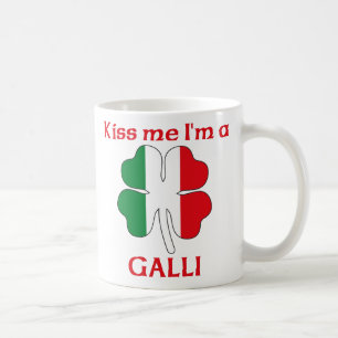 Taza De Café Italianos personalizada me besan que soy Galli