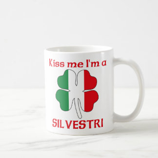 Taza De Café Italianos personalizada me besan que soy Silvestri