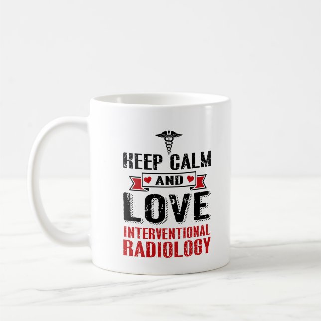 Taza De Café IV Tech Interventive Radiology Tech Tech Love (Izquierda)