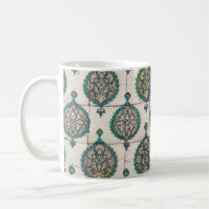 Taza De Café Iznik Tiles Green