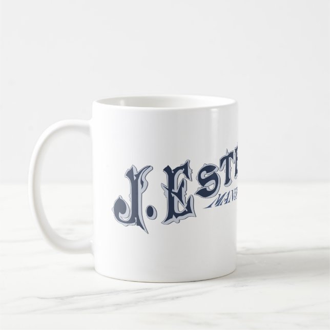 Taza De Café J. Estey & Co. Logo Mug (Izquierda)