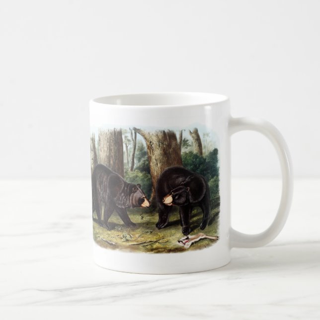 Taza De Café J.W. Audubon - Oso Negro Ursus Americanus (Derecha)