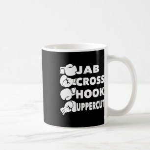Taza De Café Jab Cross Hook Uppercut - Boxeador de Gimnasio de