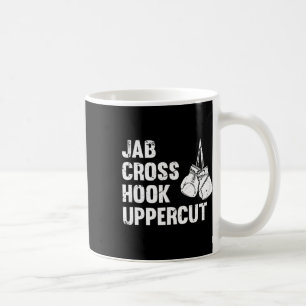 Taza De Café Jab Cross Hook Uppercut Boxing Technique de lucha