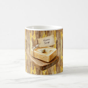 Taza De Café Jabón de Miel de Abeja Amarillo Dorado