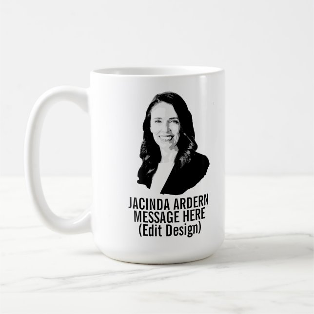 TAZA DE CAFÉ JACINDA ARDERN PERSONALIZADO (Izquierda)