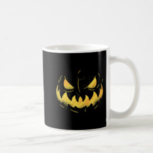 Taza De Café Jack O Lantern Scary Cared de calabaza tallada Hal
