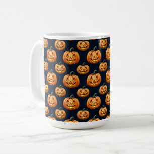 Taza De Café Jack o'Lanterns en negro