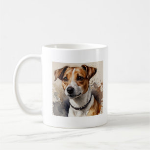 Taza De Café Jack Russell acuarela Amo Mi Jack Russell