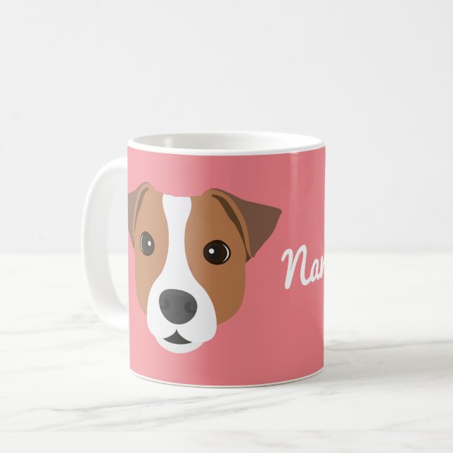 Taza De Café Jack Russell Dog Coffee Mug (Anverso izquierdo)