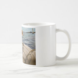 Taza De Café Jack Russell Terrier en el barco