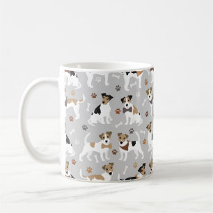 Taza De Café Jack Russell Terrier Paws and Bones Coffee Mug