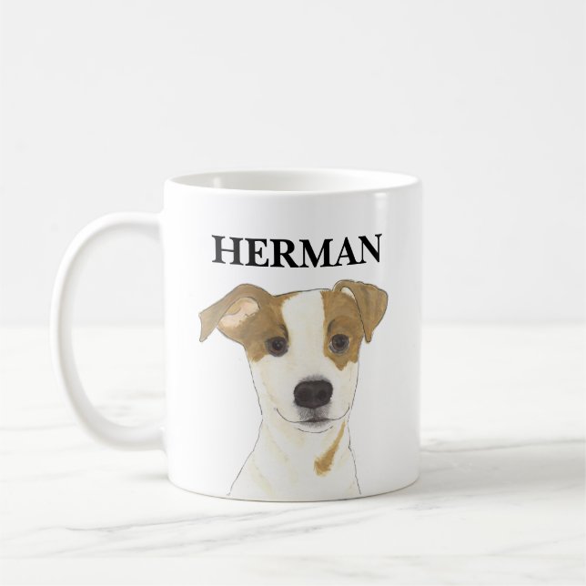Taza De Café Jack Russell Terrier personalizado (Izquierda)