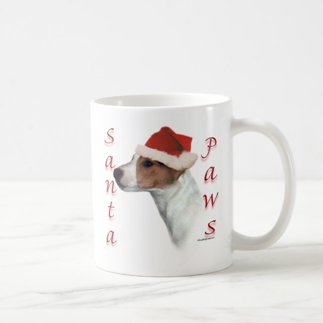 Taza De Café Jack Russell Terrier Santa Paws (Derecha)