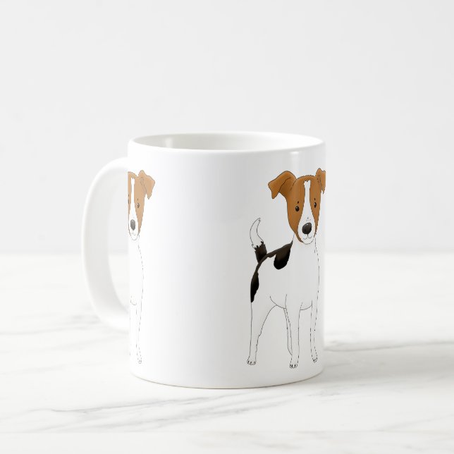 Taza De Café Jack Russell Trio (Anverso izquierdo)