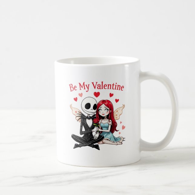 Taza De Café Jack Skellington y Sally Mug - Sé mi Valentín (Derecha)