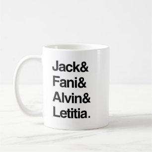 Taza De Café Jack y Fani y Alvin y Letitia