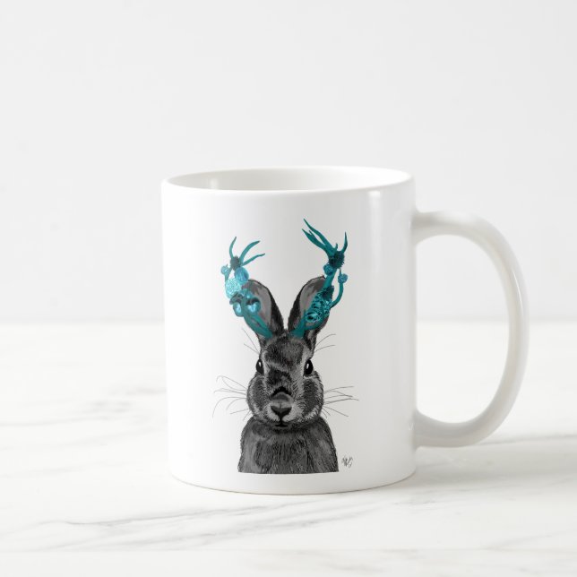 Taza De Café Jackalope con las Antillas Turquesas (Derecha)