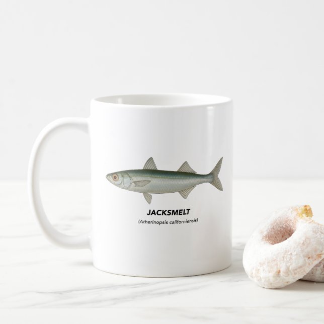 Taza De Café Jacksmelt - Animales marinos de California (Con donut)