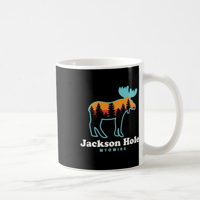 Taza De Café Jackson Hole Wyoming Moose Mountains Grand Tetons  (Derecha)