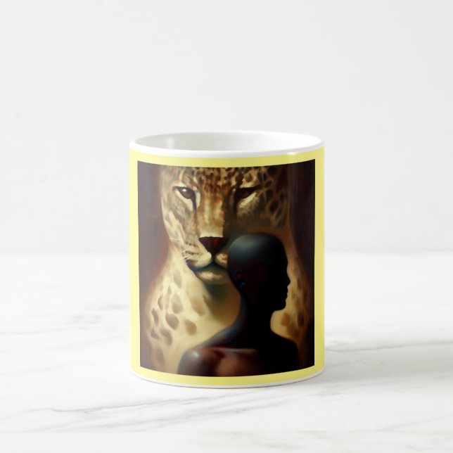 Taza De Café Jaguar de animales espirituales 1 (Centro)