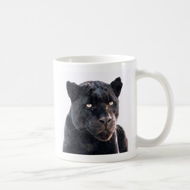 Taza De Café Jaguar negro (Derecha)