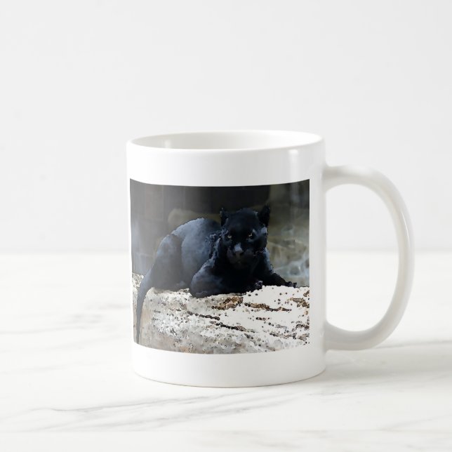 Taza De Café Jaguar negro (Derecha)