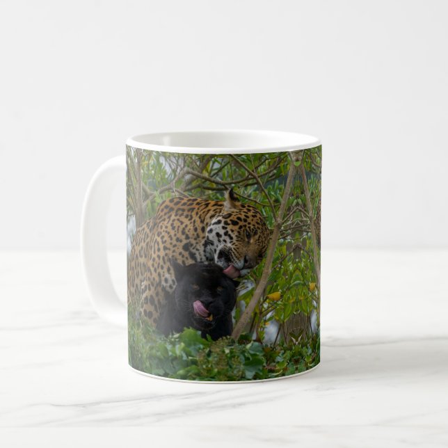 Taza De Café Jaguares enamorados (Anverso izquierdo)