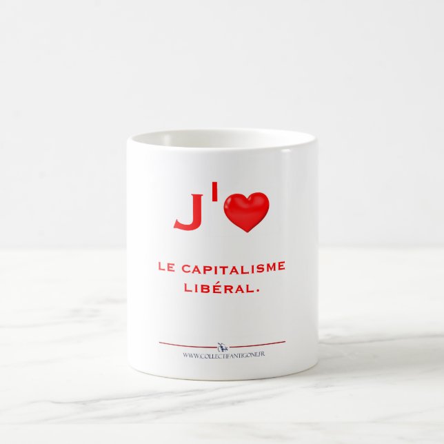 Taza De Café J'aime le capitalisme (Centro)