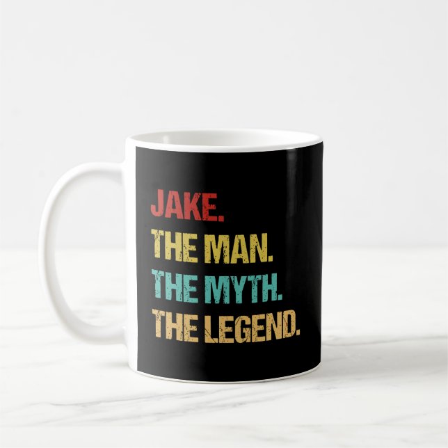 Taza De Café Jake El Hombre El Mito La Leyenda (Izquierda)