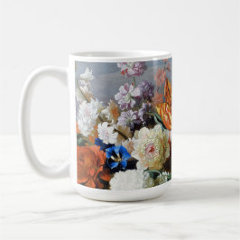 Taza De Café Jakob Bogdani Tulips Peonies y otras flores