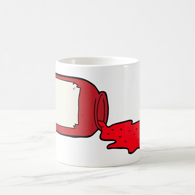 Taza De Café Jam Cute Rojo Jelly Jar derramado (Subido por el creador)