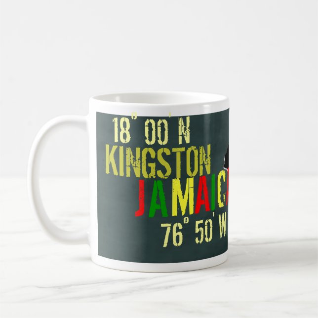 Taza De Café Jamaica 18° 00' N/76° 50' W (Izquierda)