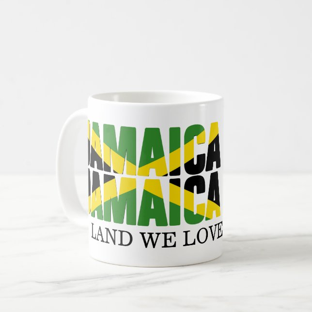 Taza De Café JAMAICA 60 Aniversario de la Independencia (Anverso izquierdo)
