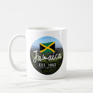 Taza De Café "Jamaica Este. Montañas Azules De 1962" Con Bander