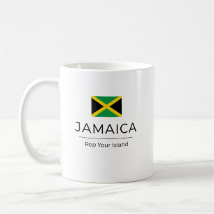 Taza De Café Jamaica Minimalista Orgullo Cotidiano
