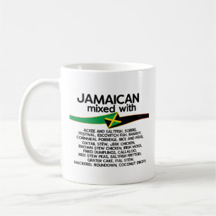 Taza De Café Jamaicanos mezclados con Jamaica orgullosos