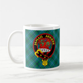Taza De Café "Jamais Arrière" Anciano Douglas Tartan mug