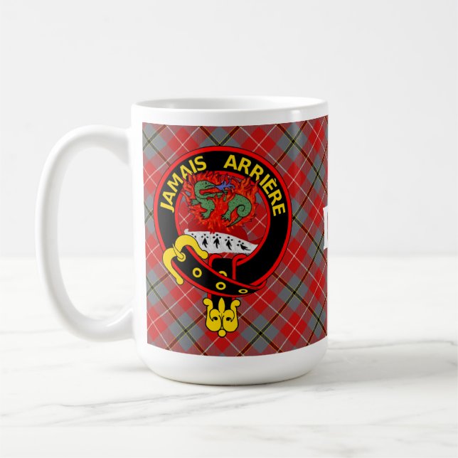 Taza De Café "Jamais Arrière" Red Douglas Tartan mug (Izquierda)