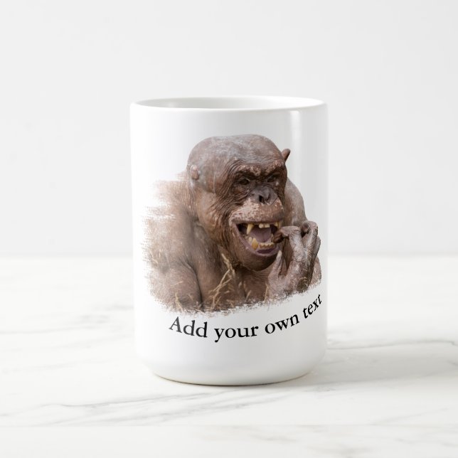 Taza De Café Jambo el chimpancé sin pelo (Centro)