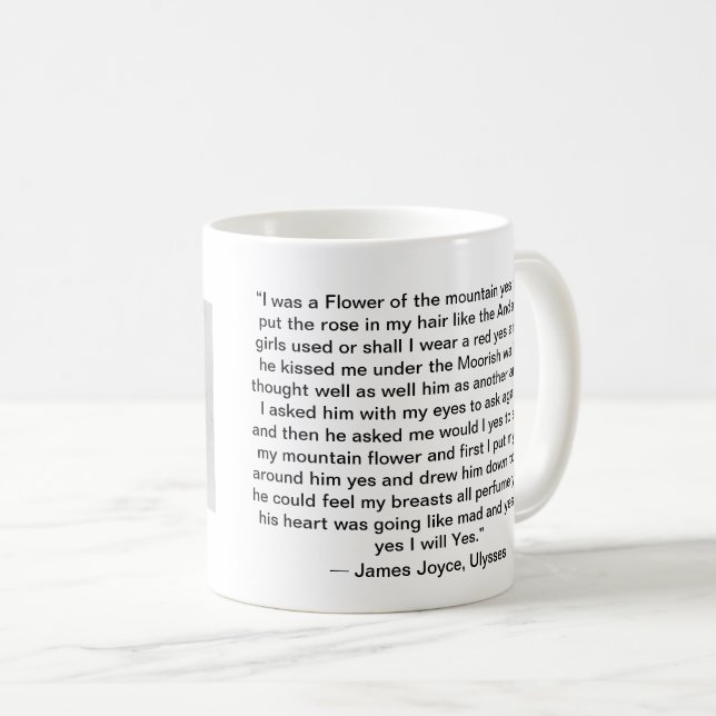 Taza De Café James Joyce (Anverso derecho)
