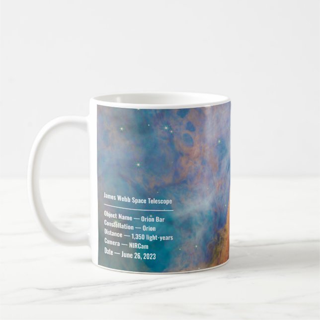 Taza De Café James Webb Orion Constellation Bar (imagen de NIRC (Izquierda)