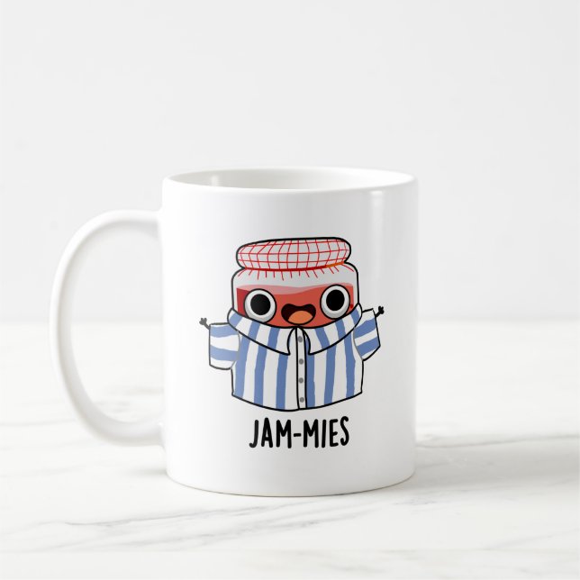 Taza De Café Jammies Funny Pajama Jam Pun (Izquierda)