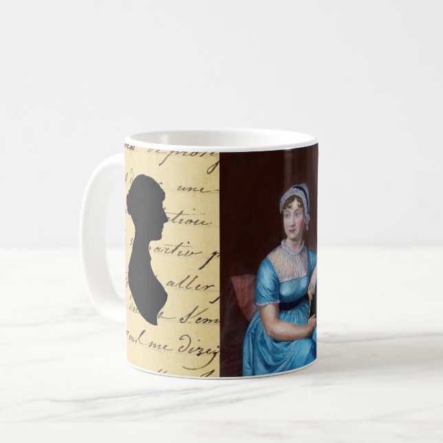 Taza De Café Jane Austen, amante del libro, regalo (Anverso izquierdo)