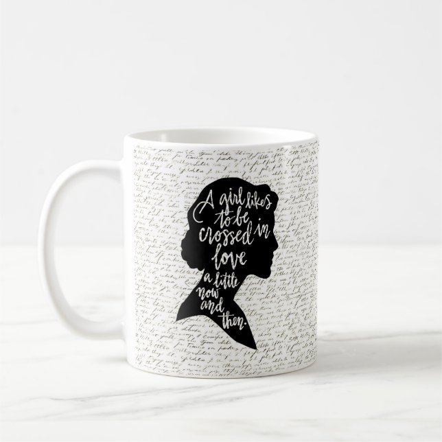 Taza De Café Jane Austen Cita Mug - Comienza Tu Día Inspirado (Izquierda)