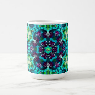 Taza De Café JANE ~ Patrón Purpurinoso Bonito ~ Personalizado ~