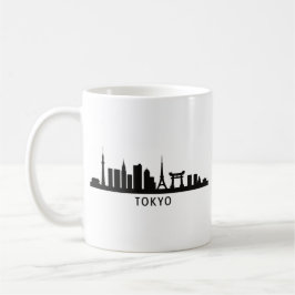 Taza De Café Japan Cityscape Travel | Tokyo Skyline Silhouette
